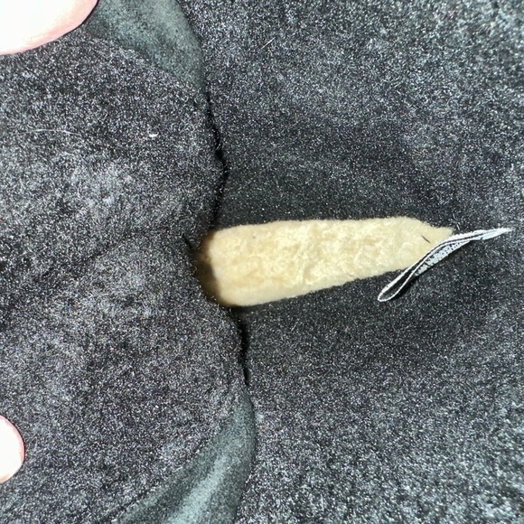 BearPaw Krista Black Suede Sheepskin Wool lined lace up wedge boots‎ sz 7 - Picture 8 of 8